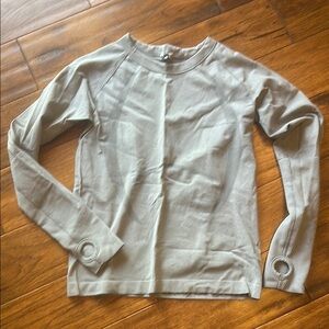 P’tula long sleeve Gray Women's active Top athleisure luxe balletcore